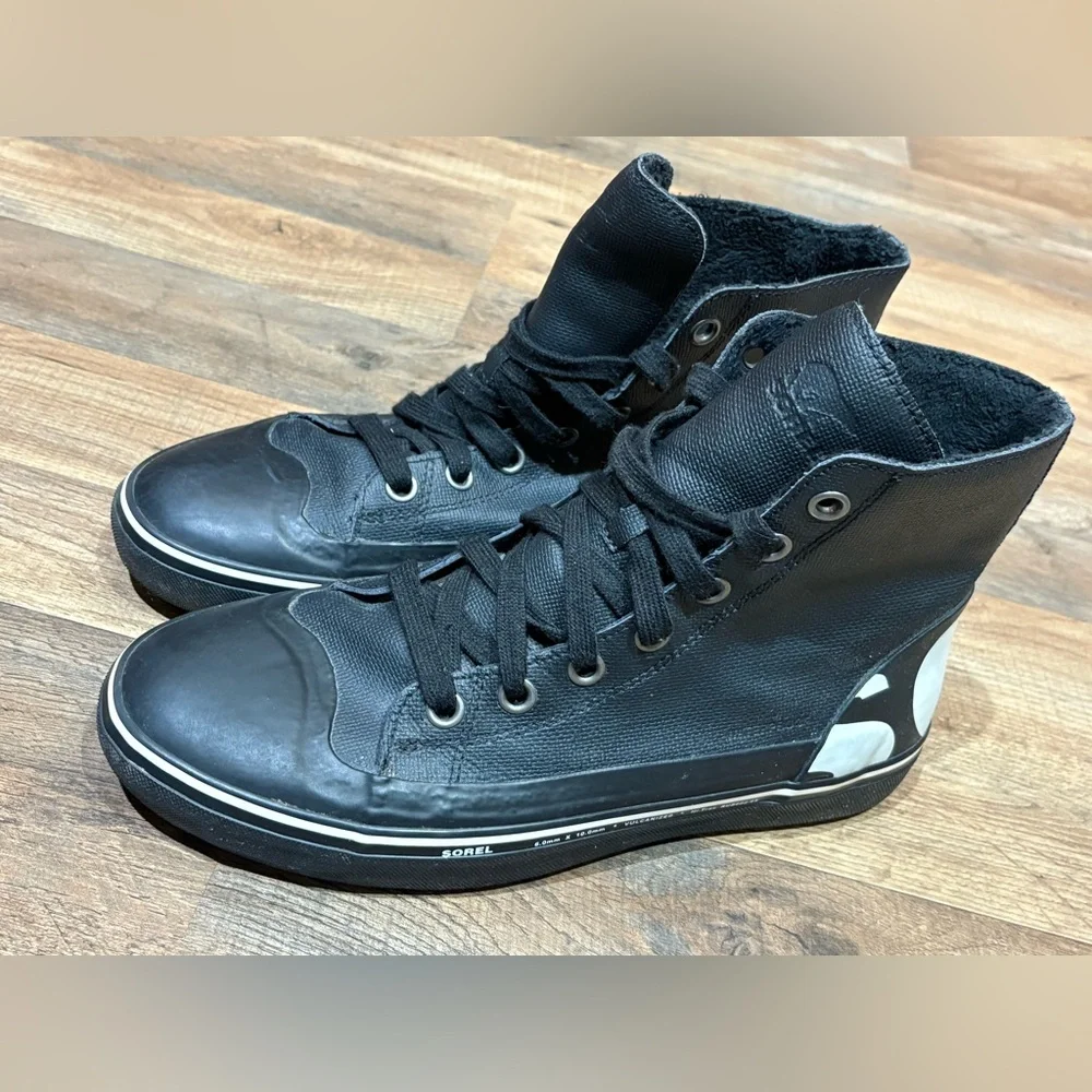 Men's black Sorel Cheyanne Metro Hi waterproof shoes - Picture 1 of 8